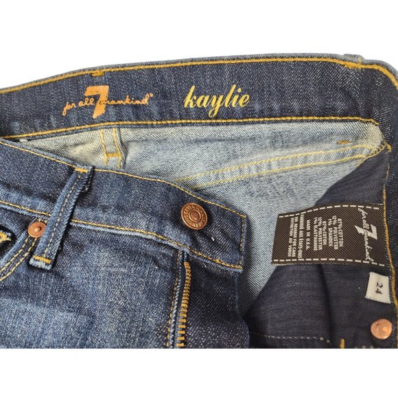 7 For All Mankind Women's Kaylie Slim Fit Jeans - Picture 9 of 16